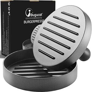 bugucat burger press 50 patty papers set – non-stick hamburger press patty maker mold with wax patty paper sheets meat beef pork lamb cheese halal nut veg veggie burger maker for bbq barbecue grill