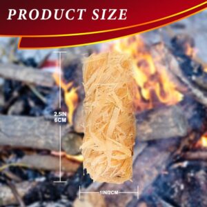 Fire Starter - Natural Pine Fire Starters for Fireplace,Campfires, Wood & Pellet Stove, BBQ, Fire Pit, Chimney - Quick Natural Firestarter（60 Pack）