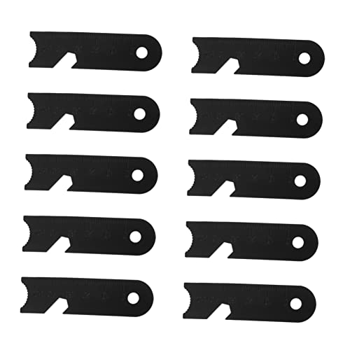 FAVOMOTO 10pcs Ferrocerium Stone Living Striker Scraper Keychain Activity Scrapers Fire Premium Function Lighter Starter Drilled Emergency Flint Flintstone Backing Rod Lightweight Outdoor