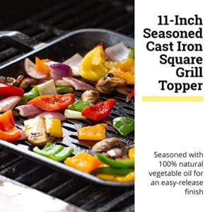 Lodge Cast Iron Chef Collection Square Grill Topper - 11 in