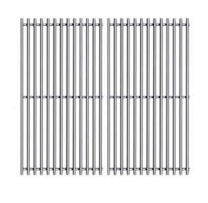 htanch sf6123(2-pack) 16 15/16″ stainless steel cooking grates grid for charbroil 463250210, 463250211, 463250212, 463251413, 463251414, 466251413 thermos 461633514 gas grill
