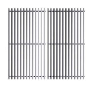 Htanch SF6123(2-Pack) 16 15/16" Stainless Steel Cooking Grates Grid for Charbroil 463250210, 463250211, 463250212, 463251413, 463251414, 466251413 Thermos 461633514 Gas Grill