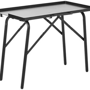 Lodge Steel Collapsible Outdoor Cooking Table, 16 Inch x 32 Inch x 26 Inch, Black