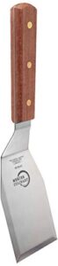 mercer culinary praxis rosewood handle heavy duty turner, 5 inch x 3 inch, brown