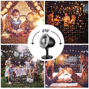 Elec3 Star Projector, Christmas Projector Light Outdoor, Holiday Light Projector with Remote Control and 5 Modes Waterproof Indoor Outdoor Landscape Lights for Bedroom Xmas Holiday Night Party Decor