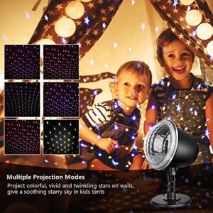 Elec3 Star Projector, Christmas Projector Light Outdoor, Holiday Light Projector with Remote Control and 5 Modes Waterproof Indoor Outdoor Landscape Lights for Bedroom Xmas Holiday Night Party Decor