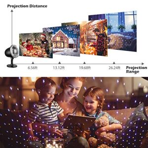 Elec3 Star Projector, Christmas Projector Light Outdoor, Holiday Light Projector with Remote Control and 5 Modes Waterproof Indoor Outdoor Landscape Lights for Bedroom Xmas Holiday Night Party Decor