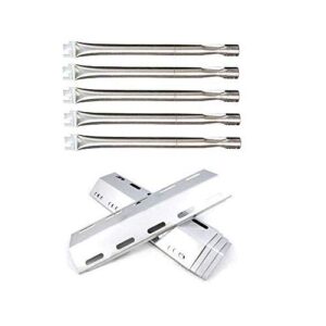 lxhouse replacement parts kit ducane 5 burner ck500701/ck500097 gas grill stainless steel burners and heat plates(repair kit)