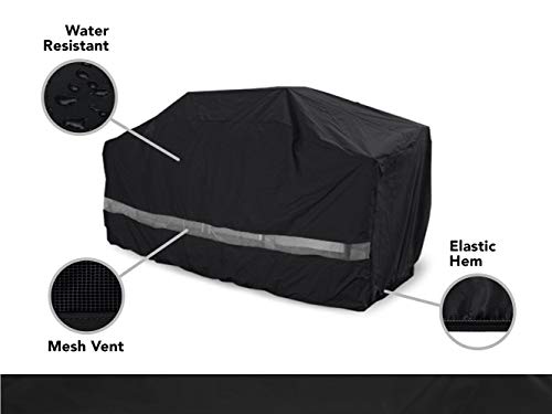 Covermates – Island Grill Cover – 86W x 44D x 48H – Classic Collection – 2 YR Warranty – Year Around Protection - Black