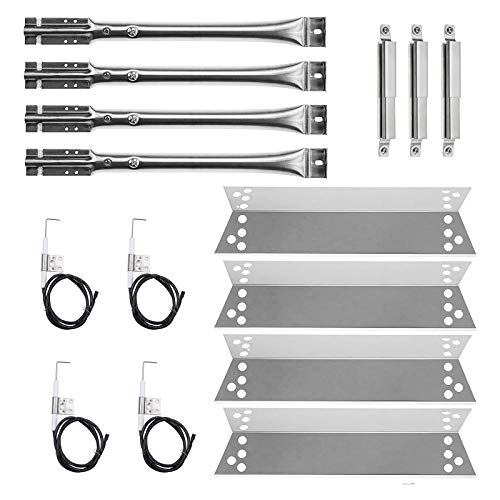 Hisencn Gas Grill Repair for Kenmore 122.16134 122.16134110 Nexgrill 720-0719BL 720-0773, 720-0783 Tera Gear 1010007A Grill Straight Burner Pipe Tubes Heat Tents Heat Plate Shield Replacement Parts