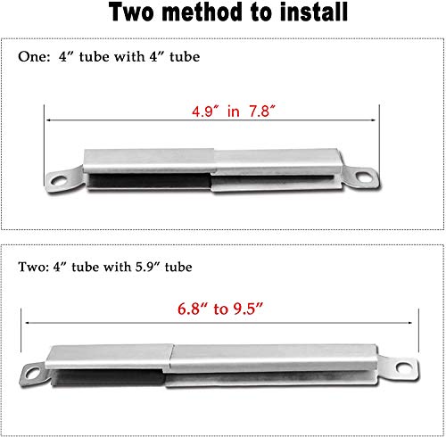 Hisencn Gas Grill Repair for Kenmore 122.16134 122.16134110 Nexgrill 720-0719BL 720-0773, 720-0783 Tera Gear 1010007A Grill Straight Burner Pipe Tubes Heat Tents Heat Plate Shield Replacement Parts