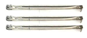 3 pack replacement stainless steel burner for brinkmann 810-7500-s, 810-7541-w, pro series 7341, pro series 7541; bull steer & charmglow 810-6320-b, 810-6320-v, 810-7310-f, 810-7310-s gas models