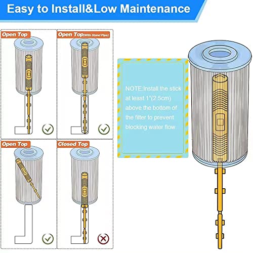 Joepoe SPA Mineral Stick Parts with 4 Months Lifetime Cartridge Universal for Hot Tub&Pool (5-Pack)