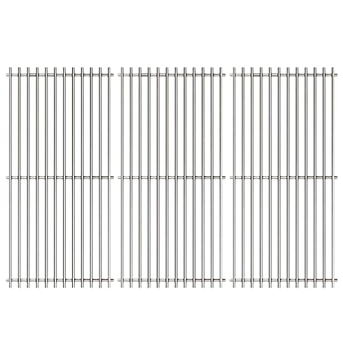 Uniflasy Cooking Grid Grates for Charbroil 463420508, 463420509, 463420511, 463436213, 463436214, 463436215, 463440109, 463441312, 463441514, Thermos 461442114, 16 7/8" Stainless Steel Grill Grates