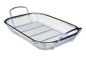 culina stainless steel square bbq, vegetable and grilling basket