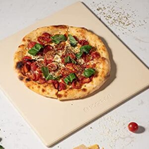 13.2" x 13.2" x 0.4" Square Cordierite Pizza Baking Stone Perfectly Compatible for Ooni Koda & Fyra 12, Uuni Pizza Oven