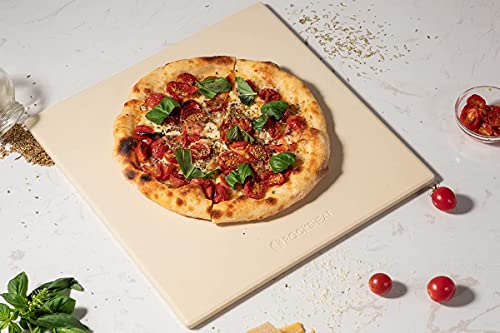 13.2" x 13.2" x 0.4" Square Cordierite Pizza Baking Stone Perfectly Compatible for Ooni Koda & Fyra 12, Uuni Pizza Oven