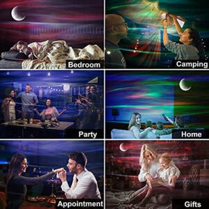 Northern Lights Aurora Projector, Star Projector for Bedroom ,Night Light Projector with Bluetooth Music Speaker & White Noise Galaxy Projector for Home Decor Gaming Room/Home Theater/Ceiling/Party 