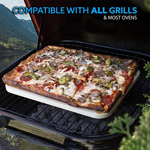 Kona Gourmet 15"x12" Rectangle Cordierite Pizza Stone