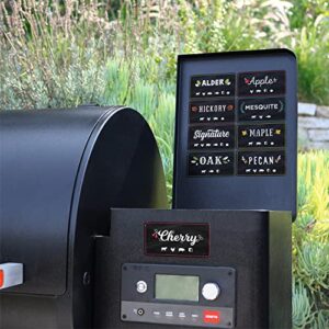 Meat Smoking Magnets - Meat Temparature Guide & Pellet Hopper Labels Make the Perfect Bundle for BBQ any day of the week.