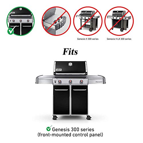 Utheer 17.5 Inch Flavor Bars for Weber Genesis Grill, 7620 Genesis Replacement Parts for Weber Genesis 300 Series E310 S310 E320 E330 EP310 EP320 EP330, Genesis S-310, 330 (Front Control Knobs), 16 GA