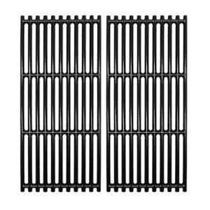 hongso 18 1/4 inch coated cast iron grill grates for charbroil 463241013, 463241014, 466241013, 463243812, 466241014, 463270612, g526-0007-w1, tru-infrared 2 burner grills, pcb007