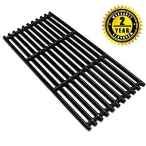 Hongso 18 1/4 inch Coated Cast Iron Grill Grates for Charbroil 463241013, 463241014, 466241013, 463243812, 466241014, 463270612, G526-0007-W1, Tru-Infrared 2 Burner Grills, PCB007