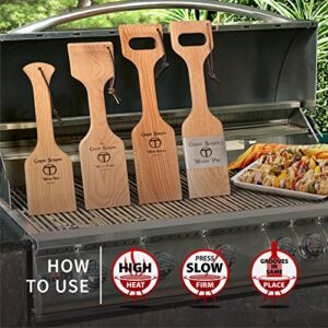 Great Scrape® - Woody® Nub (16") - The Ultimate BBQ Cleaning Tool® & Wood Grill Scraper