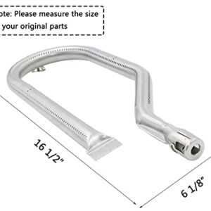 Dongftai SA080A (3-Packe) 16 1/2'' Stainless Steel Burner Replacement for Kirkland 720-0108, Nexgrill 720-0011, 720-0047-U 720-0010, 720-0011, 720-0013