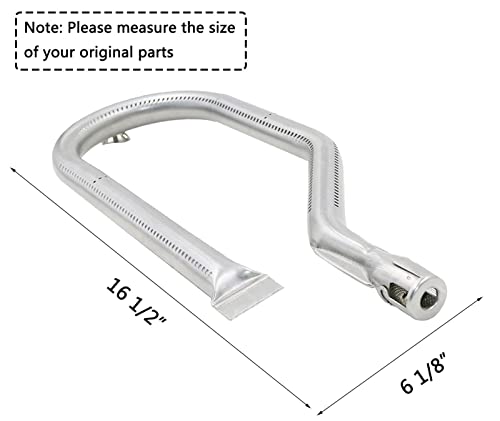 Dongftai SA080A (3-Packe) 16 1/2'' Stainless Steel Burner Replacement for Kirkland 720-0108, Nexgrill 720-0011, 720-0047-U 720-0010, 720-0011, 720-0013