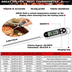 ROMANTICIST 23pc Must-Have BBQ Grill Accessories Set with Thermometer in Case - Stainless Steel Barbecue Tool Set with 2 Grill Mats for Backyard Outdoor Camping - Best Grill Gift for on Birthday