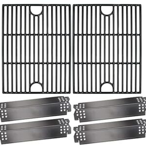 Hongso 17 inch Grill Grates and 14 9/16" Heat Plates Replacement for Nexgrill 720-0830H, 720-0888N, 720-0958A, 730-0958A Models