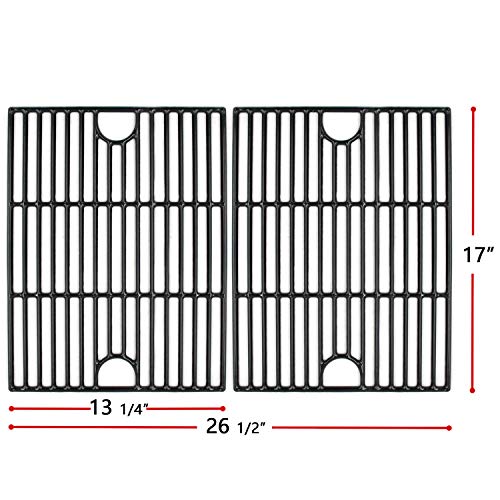 Hongso 17 inch Grill Grates and 14 9/16" Heat Plates Replacement for Nexgrill 720-0830H, 720-0888N, 720-0958A, 730-0958A Models