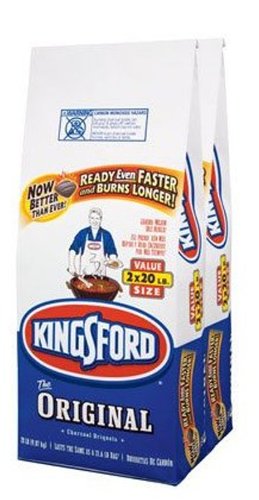 Kingsford 30479 Charcoal Briquettes, 20-Pound Bag
