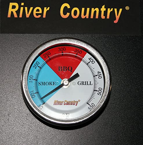 River Country 3" (RC-T34CC) Adjustable BBQ, Grill, Smoker Thermometer Temperature Gauge 50 to 550F