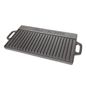 traeger pellet grills bac382 reversible griddle, black