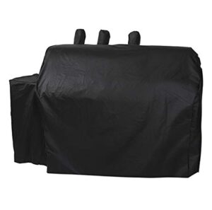 prohome direct heavy duty waterproof grill cover for char-griller duo 5050/5650 gas and charcoal dual fuel grill without side fire box,black
