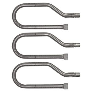 upstart components 3-pack bbq gas grill tube burner replacement parts for bjs 720-0070 – compatible barbeque stainless steel pipe burners
