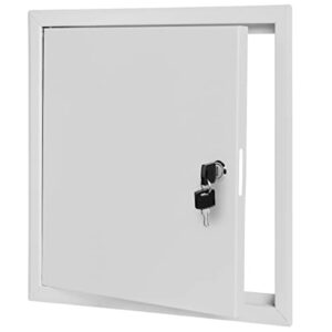 premier access panel 8 x 8 metal access door for drywall 3000 series access panel for wall and ceiling electrical and plumbing (keyed cylinder latch)