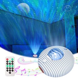 XMLHL Aurora Star Projector, Galaxy Projector with Timer and Remote Control, Built-in 5 Music 14 Colors, 7 Brightness, Suitable for Party, Home Theater, Ceiling, Room Decoration.