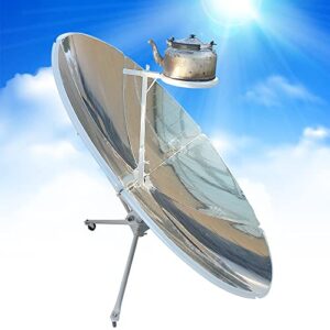 dnysysj 59″portable solar cooker,outdoor camping sun oven 800-1000 c high efficiency,concentrating solar cooker 700-1000°c