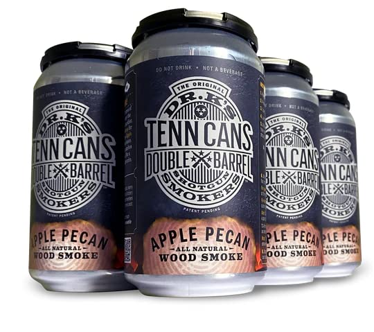 Dr. K's Tenn Cans 6 Pack, Apple & Pecan - Convenient, No Mess Smoke Tube Upgrade | Premium Apple & Pecan Pellets in an Easy to Use Can | Championship Flavor & Smoke Every Time| Up to 1hr Smoke Per Can