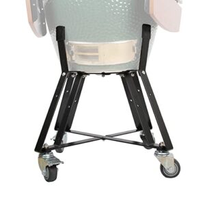 rolling cart nest for large big green egg with heavy duty locking caster wheels powder coated steel rolling outdoor cart rolling nest big green egg smoker kamado joe grill stand accessories