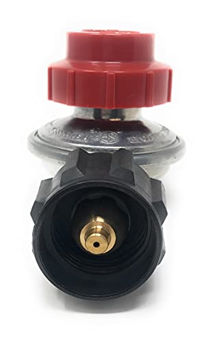 MI MADOL IMPORTS, LLC MADOL High Pressure Adjustable Gas Regulator LPG [948-784] QCC1 Acme Nut Gas Fitting Adapter 20PSIG 1/4 NPT Inlet x 1/4 NPT Outlet