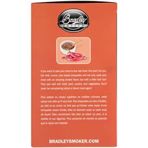 Bradley Smoker Bisquettes For Grilling and BBQ, Chili Cumin Premium Blend, 48 Pack