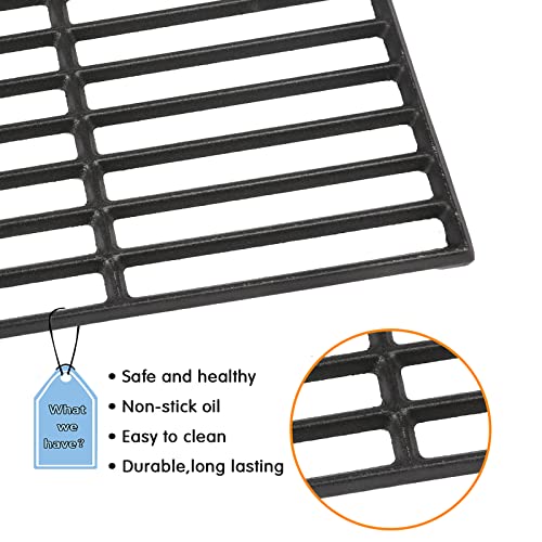 Hisencn Grill Cooking Grates for Nexgrill 720-0925P 720-0925 720-0925S 720-0340, for Charbroil 463350521 463261306, for Thermos 461252605 for Great Outdoors 8000 Cast Iron Replacement Grate Grid Parts