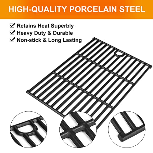 Hisencn Grill Cooking Grates for Nexgrill 720-0925P 720-0925 720-0925S 720-0340, for Charbroil 463350521 463261306, for Thermos 461252605 for Great Outdoors 8000 Cast Iron Replacement Grate Grid Parts