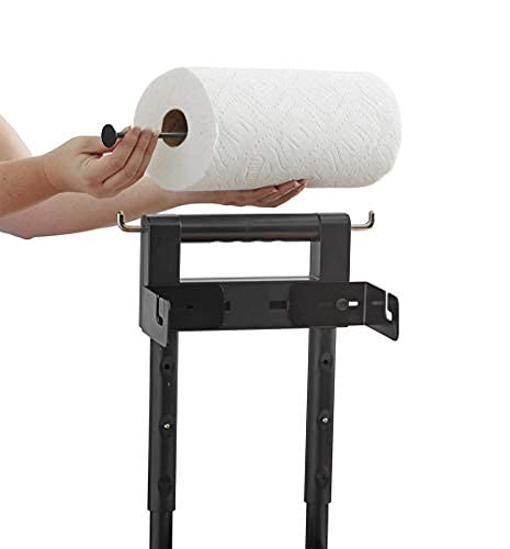 Mr. Bar-B-Q Adjustable Grilling Caddy | Store all your Grilling Accessories in One Place | Roller Towel Holder | Reduce Mess While Grilling