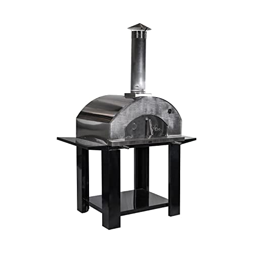 Nuke Pizzero Outdoor Napolitano Wood-Fired Pizza Oven, Stainless Steel