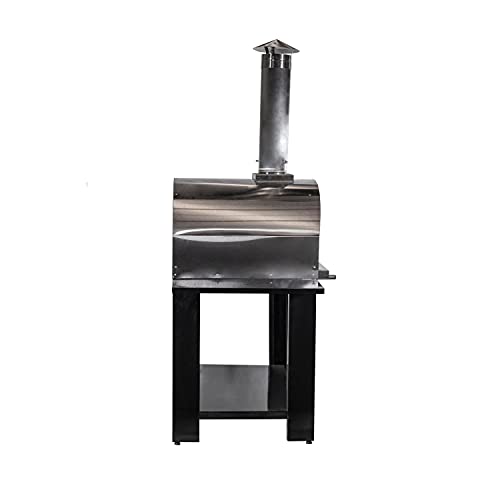 Nuke Pizzero Outdoor Napolitano Wood-Fired Pizza Oven, Stainless Steel